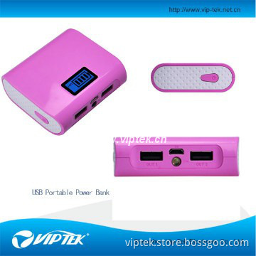 Portable universal power banks for mobile phone chargers 5200mAh
